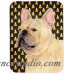 Caroline's Treasures Halloween Candy Corn French Bulldog Portrait Glass Cutting Board HTJ15724